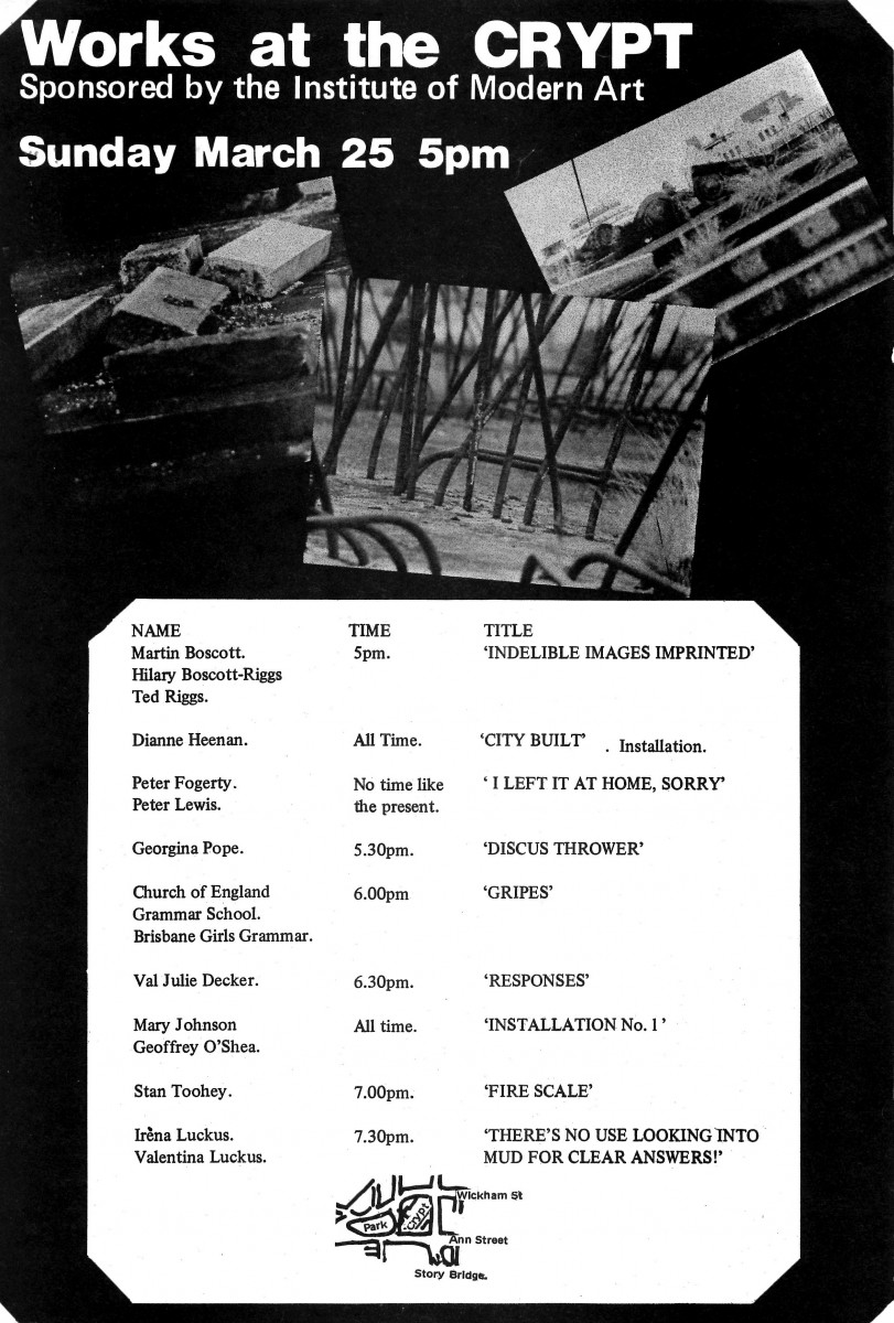 1979_Dianne Heenan_Exhibition Flyer_Works at the Crypt